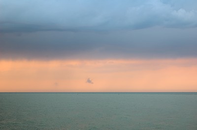 Seascape at dusk