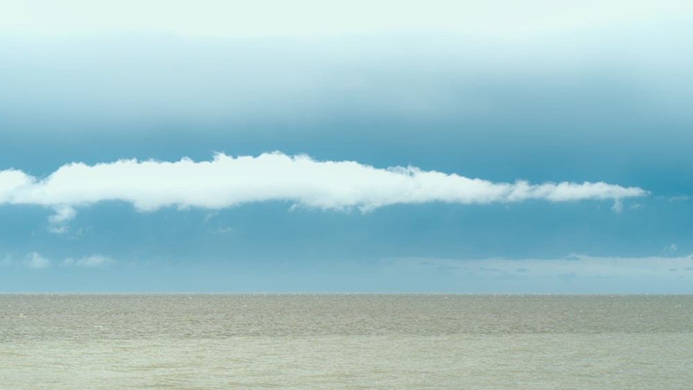Seascape with a cloud