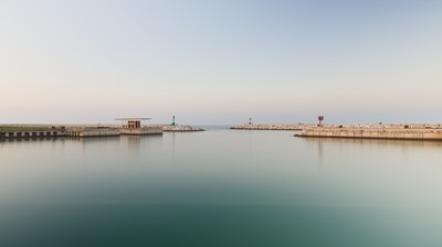 Senigallia harbor entrance