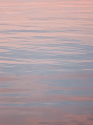 Reflection in the sea at dusk