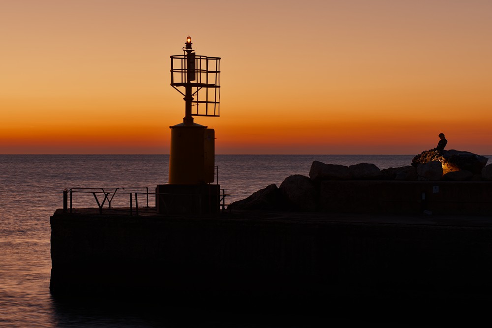 Dawn at the harbor