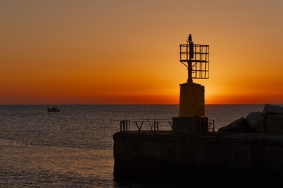 Dawn at the harbor