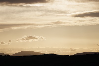 Sunset on the hills
