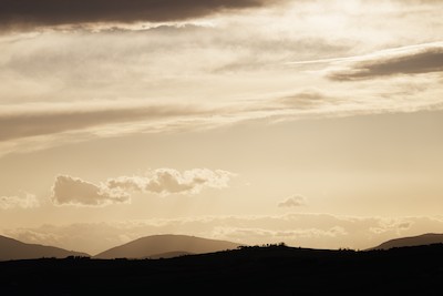 Sunset on the hills