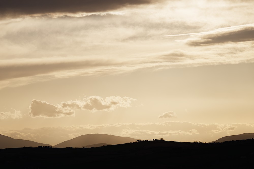 Sunset on the hills