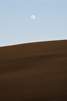 Moon over the hill