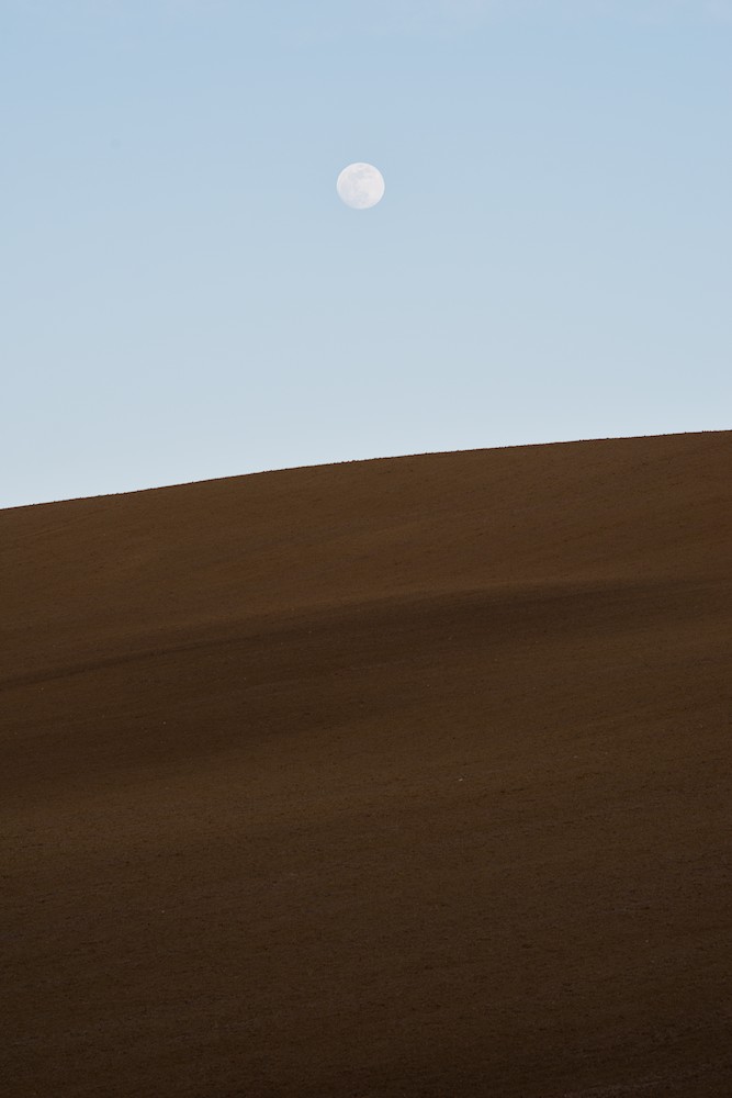 Moon over the hill