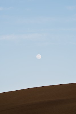 Moon over the hill