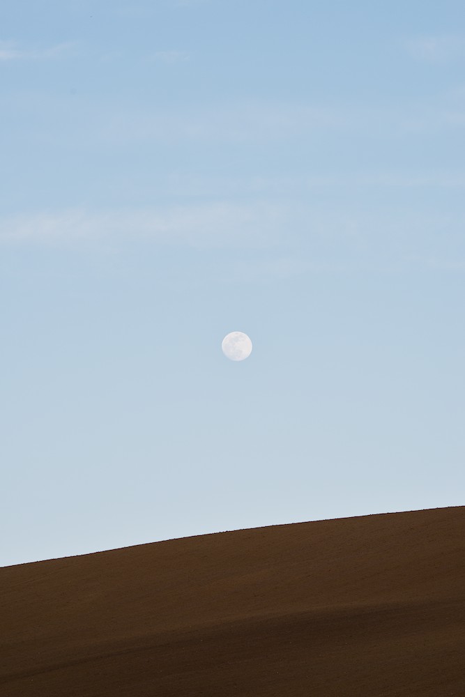 Moon over the hill