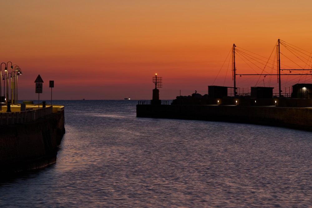 Dawn at the harbor