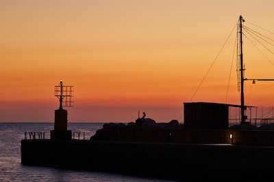 Dawn at the harbor