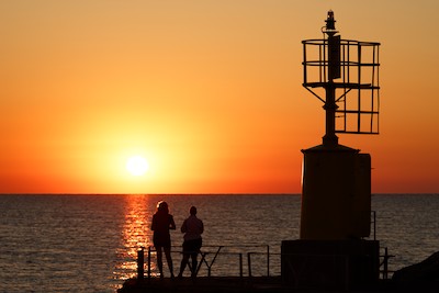 Sunrise at the harbor