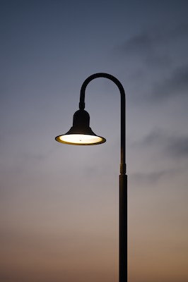 Street lamp at dusk